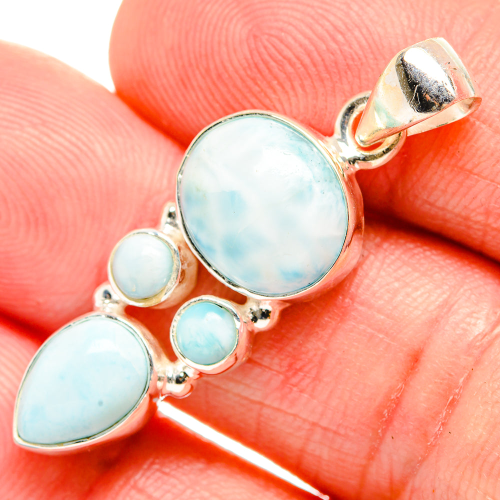 Larimar Pendants handcrafted by Ana Silver Co - PD33542