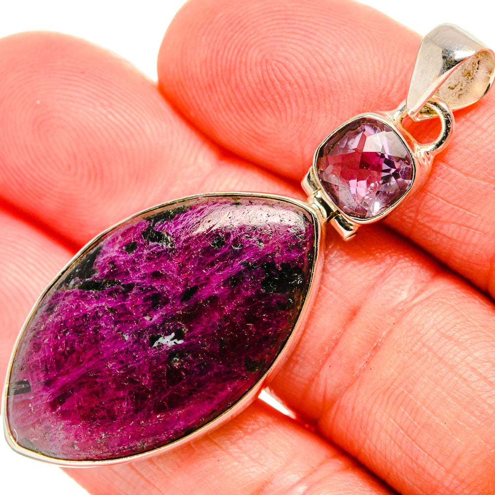 Russian Eudialyte Pendants handcrafted by Ana Silver Co - PD33549