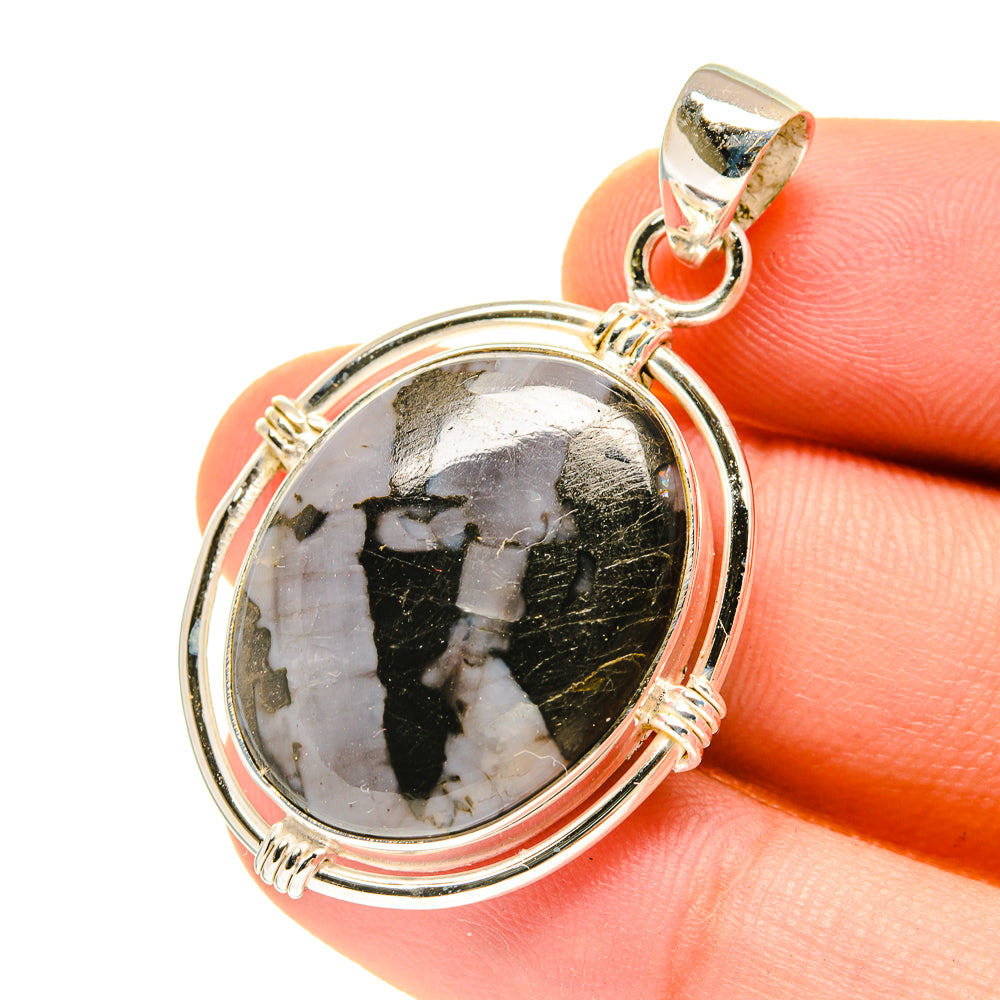 Gabbro Stone Pendants handcrafted by Ana Silver Co - PD3355