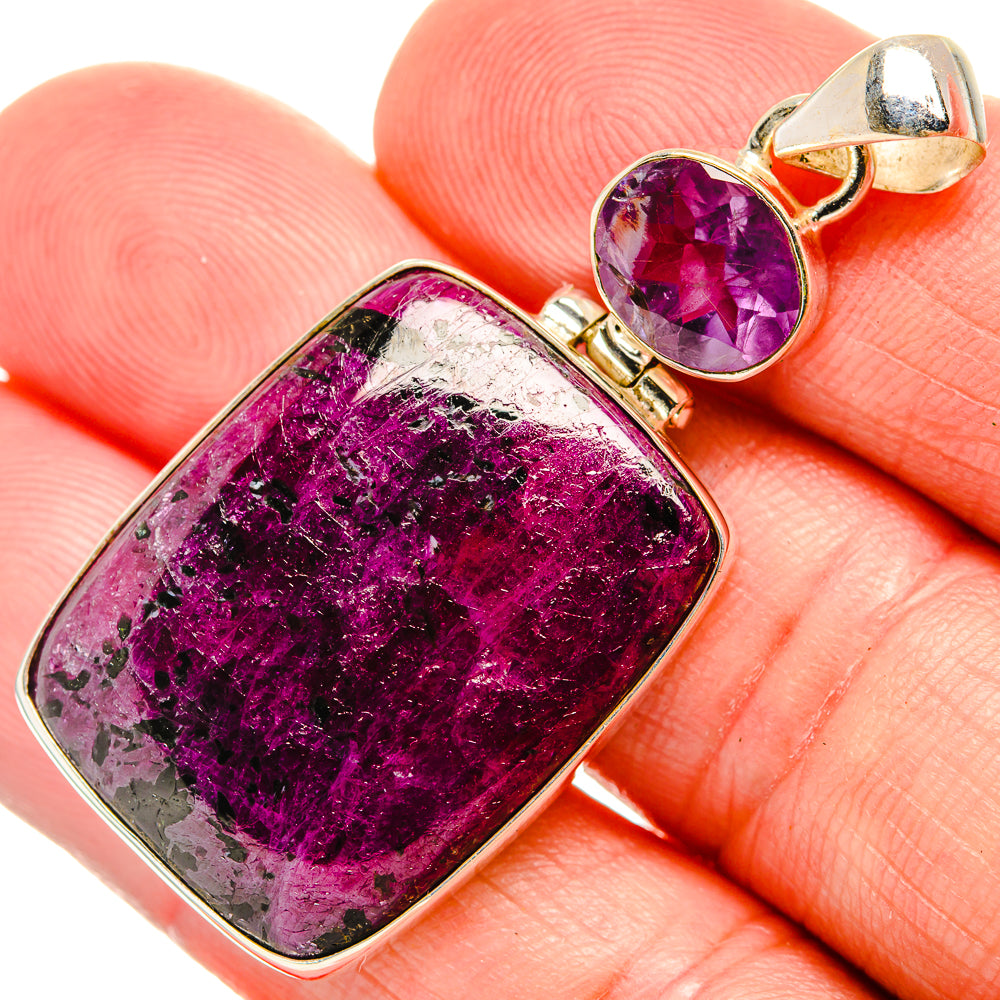 Russian Eudialyte Pendants handcrafted by Ana Silver Co - PD33550