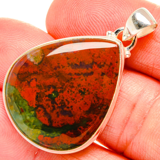 Bloodstone Pendants handcrafted by Ana Silver Co - PD33551
