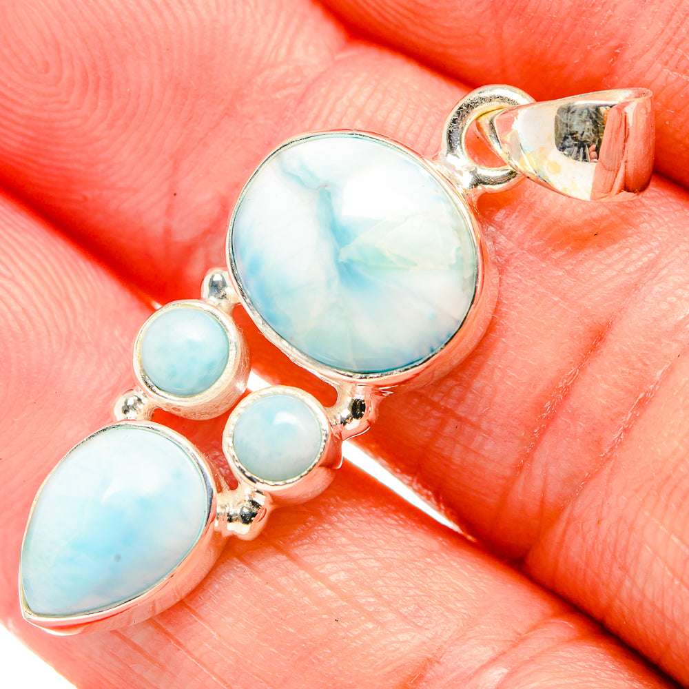 Larimar Pendants handcrafted by Ana Silver Co - PD33556