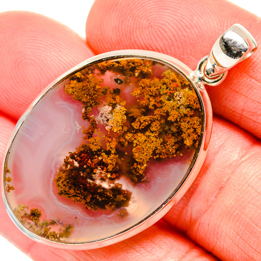 Indonesian Plume Agate Pendants handcrafted by Ana Silver Co - PD33569