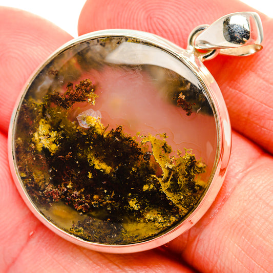 Indonesian Plume Agate Pendants handcrafted by Ana Silver Co - PD33579