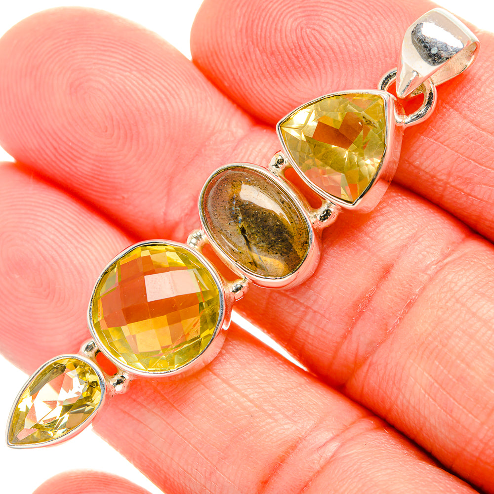 Citrine Pendants handcrafted by Ana Silver Co - PD33581