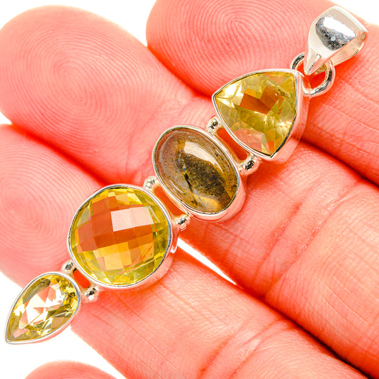 Citrine Pendants handcrafted by Ana Silver Co - PD33581