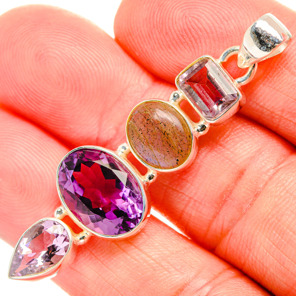 Amethyst Pendants handcrafted by Ana Silver Co - PD33585