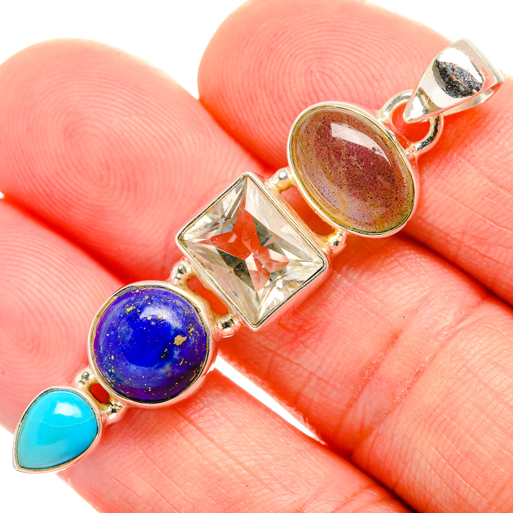 Lapis Lazuli Pendants handcrafted by Ana Silver Co - PD33598