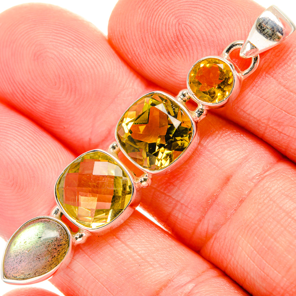 Citrine Pendants handcrafted by Ana Silver Co - PD33613