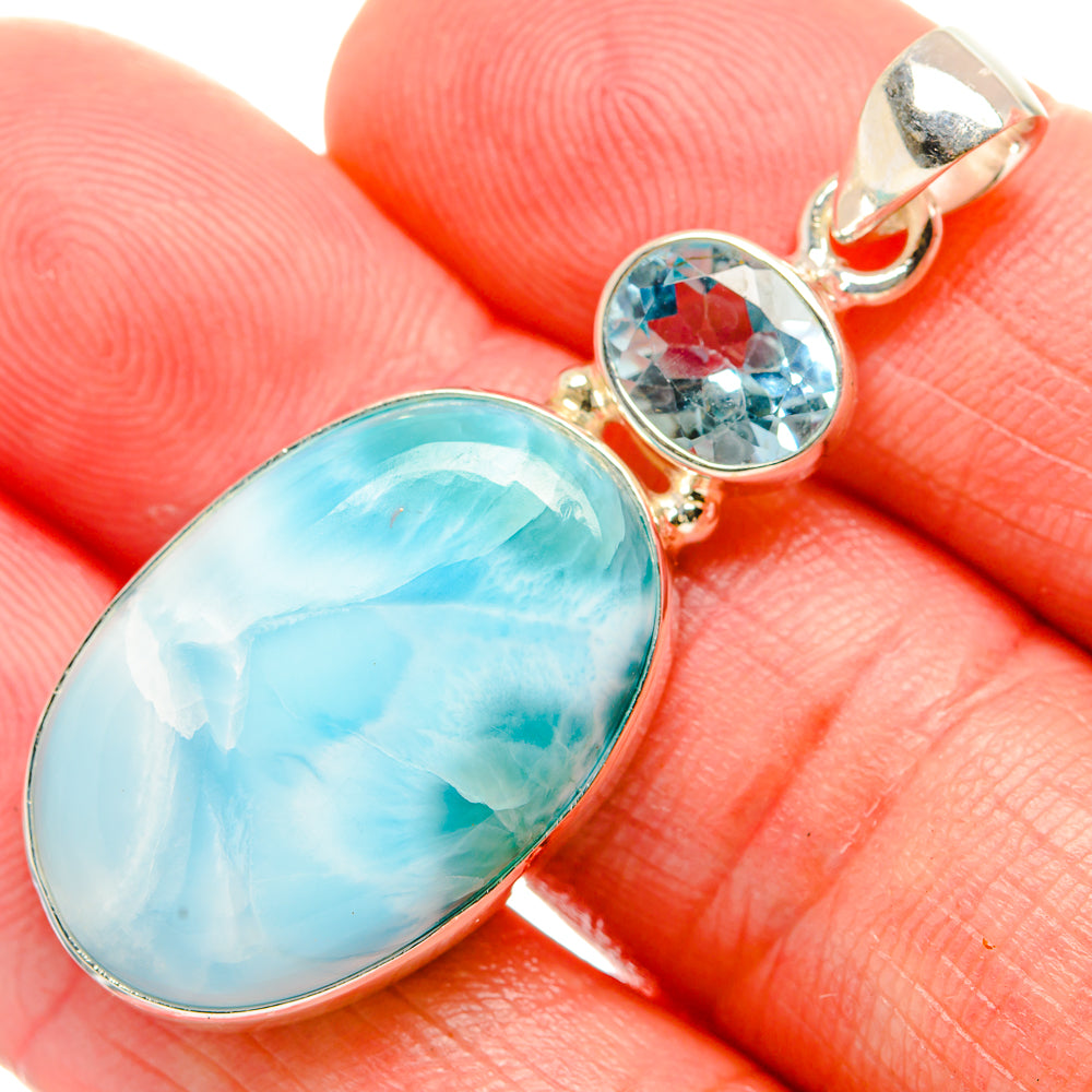 Larimar Pendants handcrafted by Ana Silver Co - PD33626
