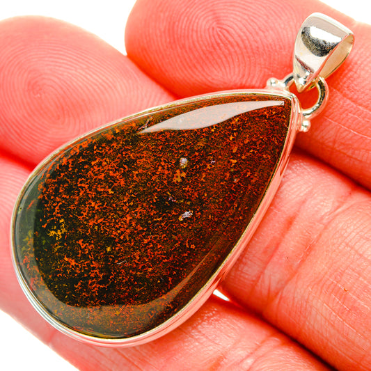 Bloodstone Pendants handcrafted by Ana Silver Co - PD33627