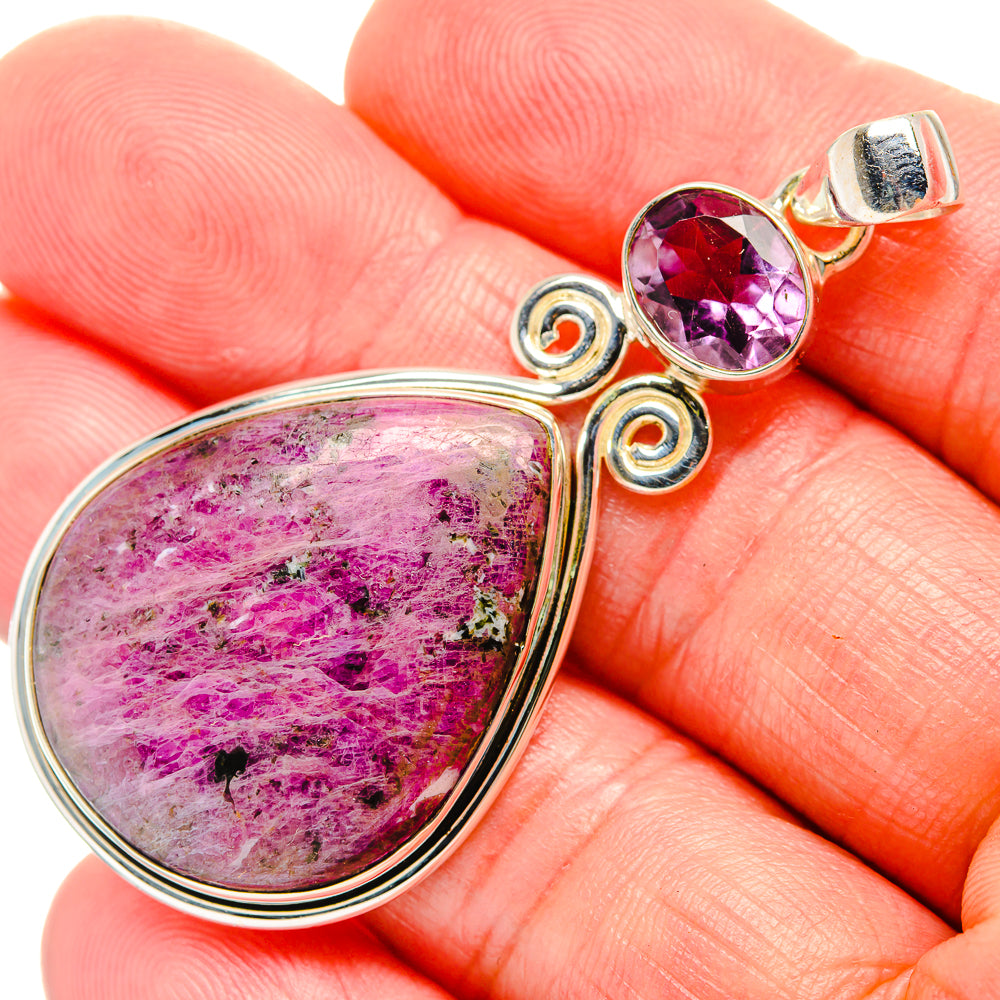 Russian Eudialyte Pendants handcrafted by Ana Silver Co - PD33628