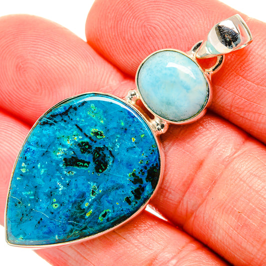 Chrysocolla Pendants handcrafted by Ana Silver Co - PD33630