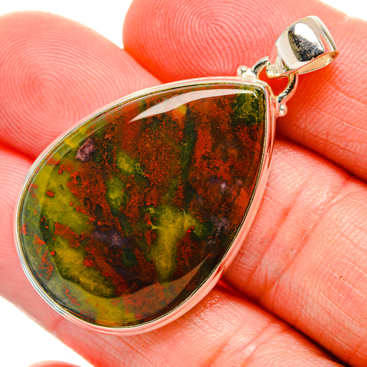 Bloodstone Pendants handcrafted by Ana Silver Co - PD33633