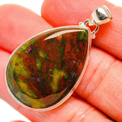 Bloodstone Pendants handcrafted by Ana Silver Co - PD33633