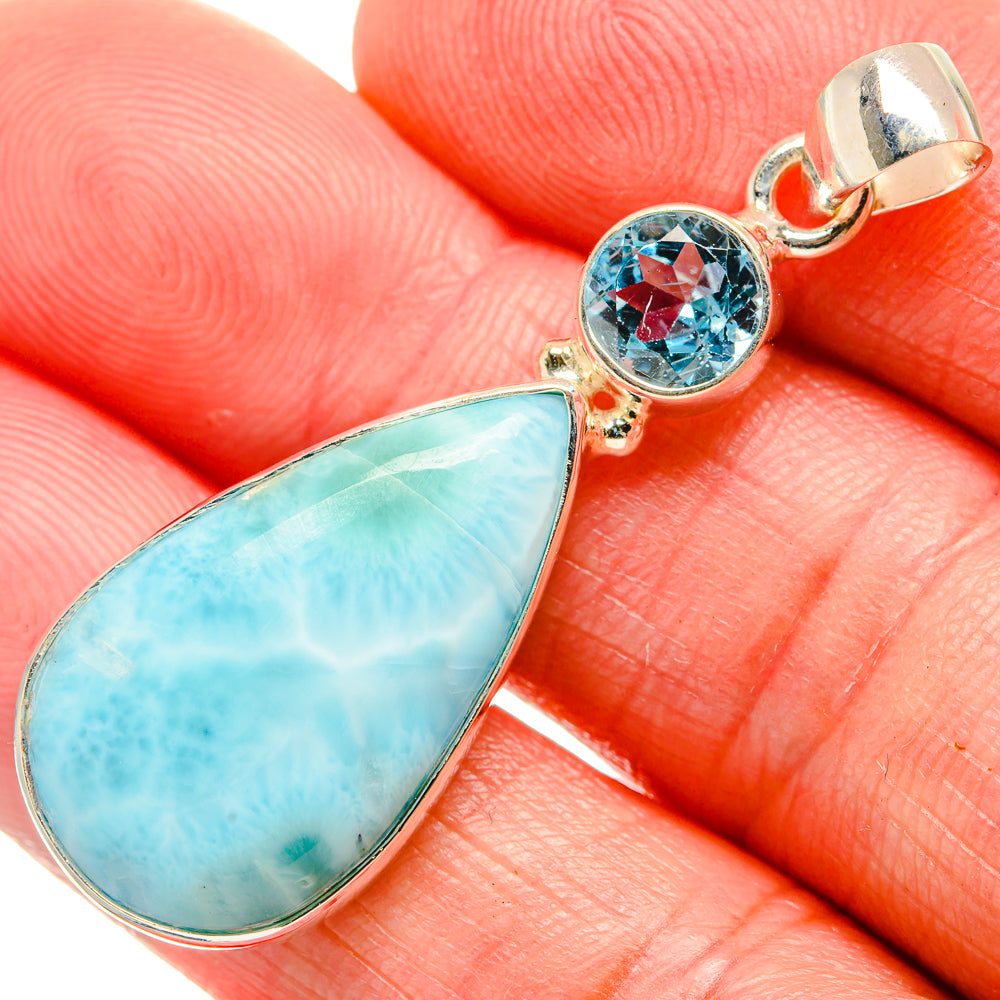 Larimar Pendants handcrafted by Ana Silver Co - PD33651