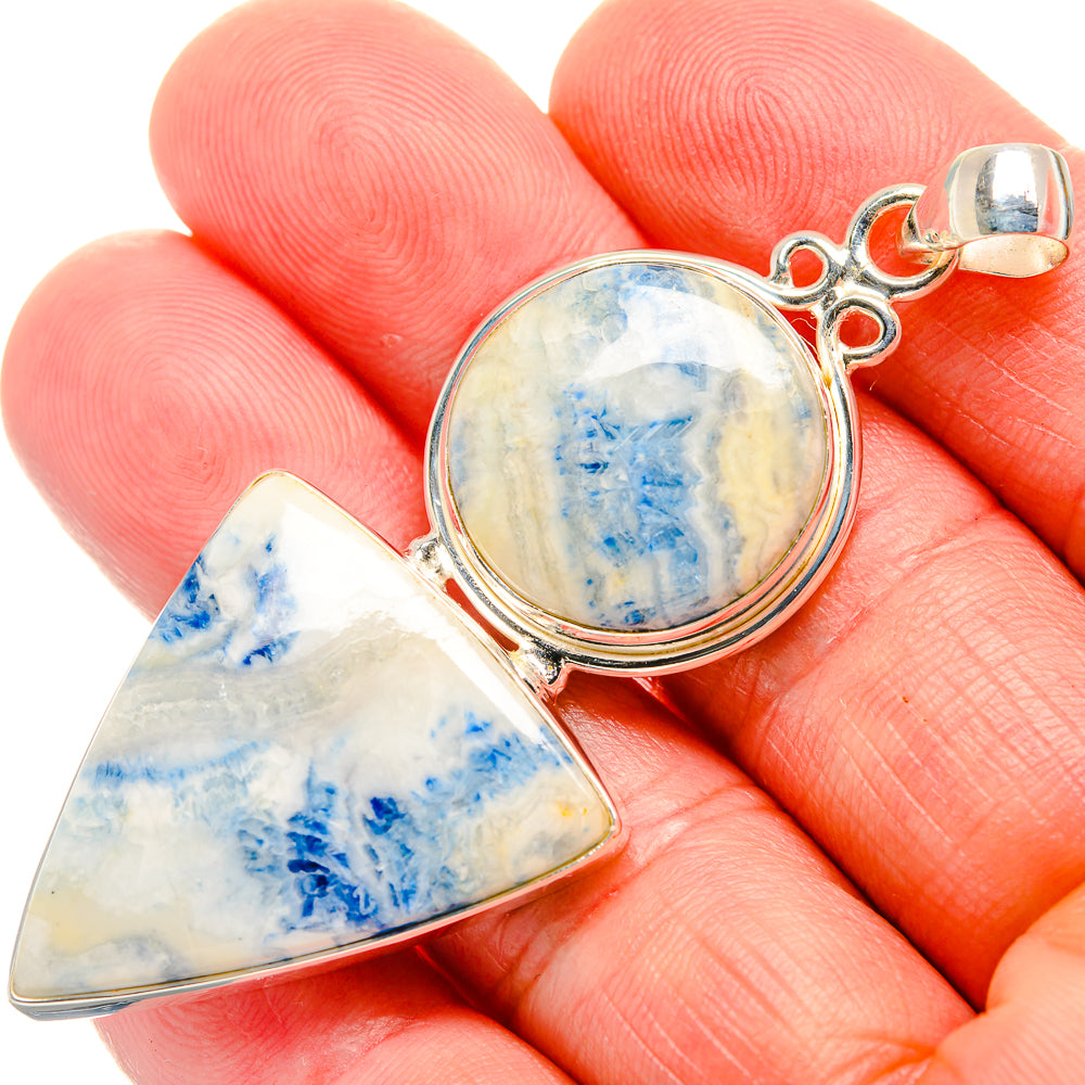 Blue Scheelite Pendants handcrafted by Ana Silver Co - PD33655