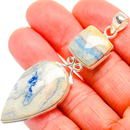Blue Scheelite Pendants handcrafted by Ana Silver Co - PD33656