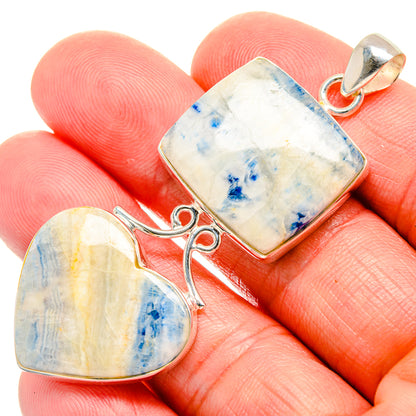 Blue Scheelite Pendants handcrafted by Ana Silver Co - PD33658