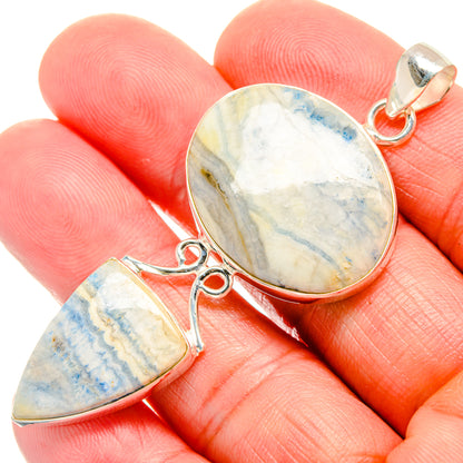 Blue Scheelite Pendants handcrafted by Ana Silver Co - PD33660