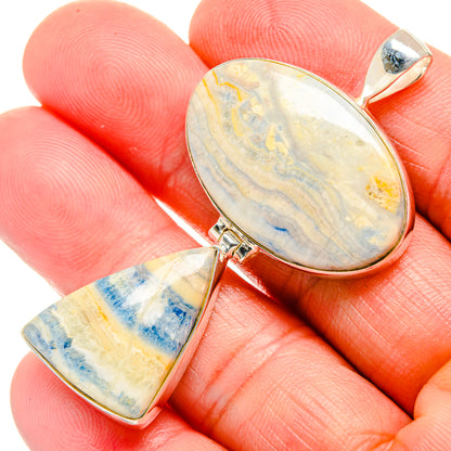 Blue Scheelite Pendants handcrafted by Ana Silver Co - PD33662