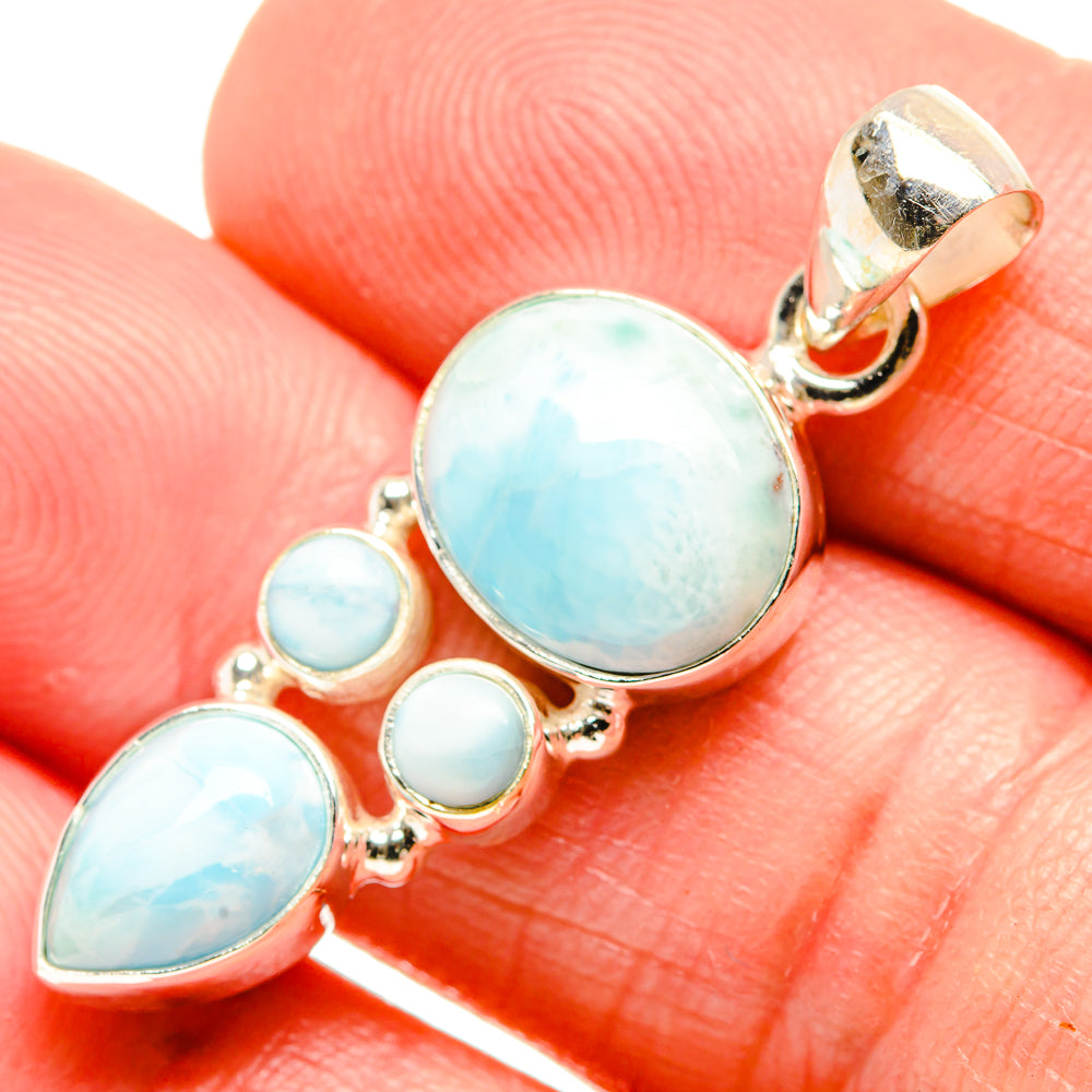 Larimar Pendants handcrafted by Ana Silver Co - PD33679