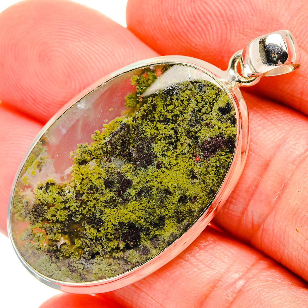 Indonesian Plume Agate Pendants handcrafted by Ana Silver Co - PD33686