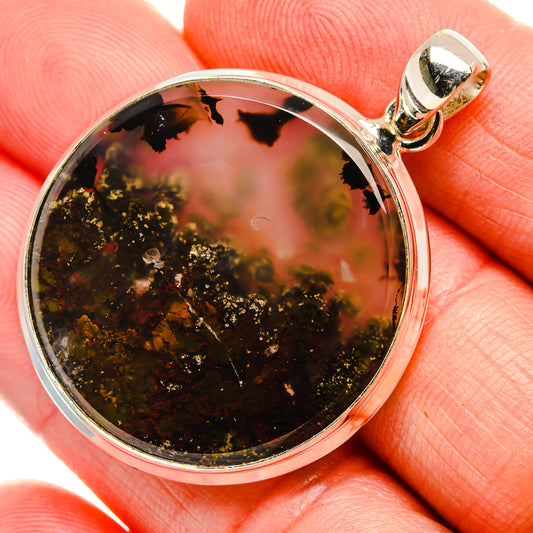 Indonesian Plume Agate Pendants handcrafted by Ana Silver Co - PD33688
