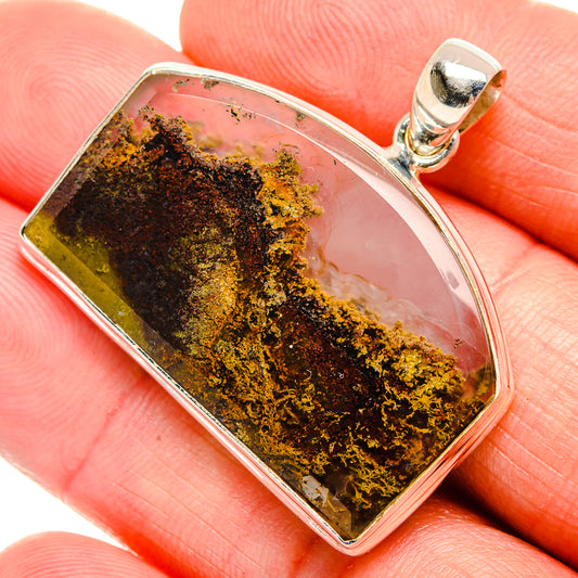 Indonesian Plume Agate Pendants handcrafted by Ana Silver Co - PD33692