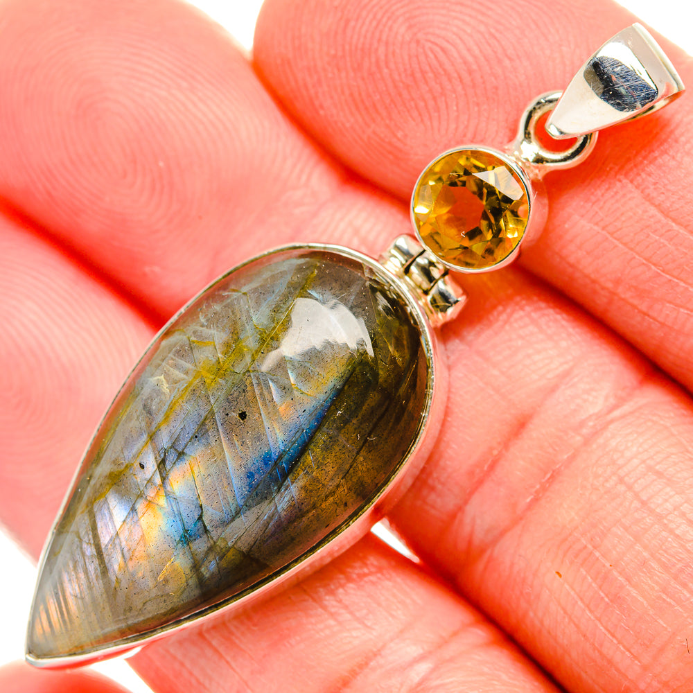 Labradorite Pendants handcrafted by Ana Silver Co - PD33693