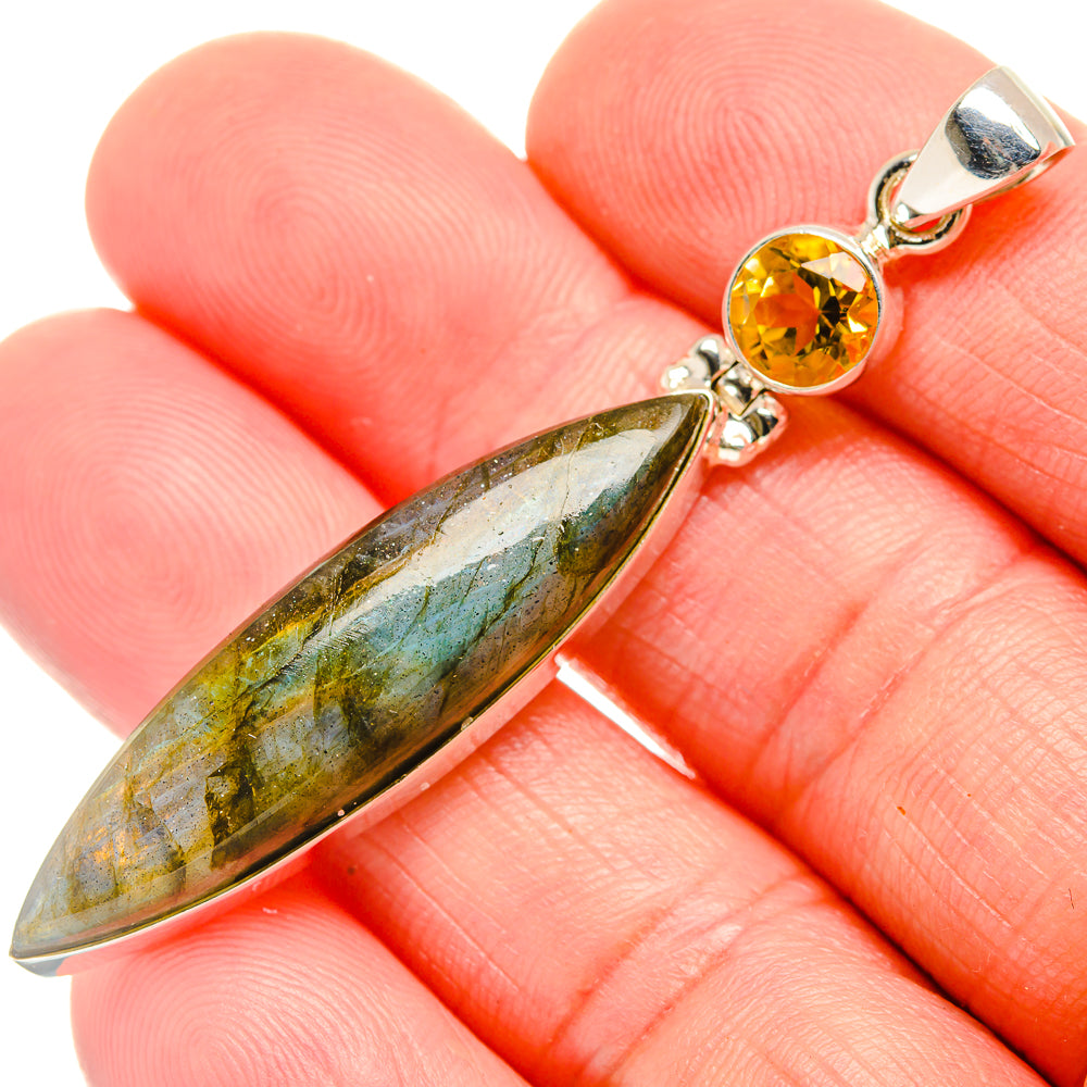 Labradorite Pendants handcrafted by Ana Silver Co - PD33699