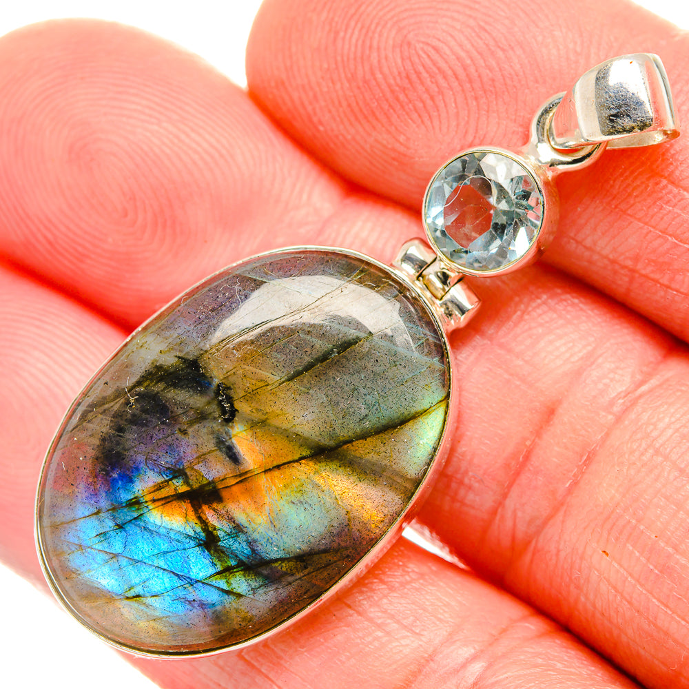 Labradorite Pendants handcrafted by Ana Silver Co - PD33703