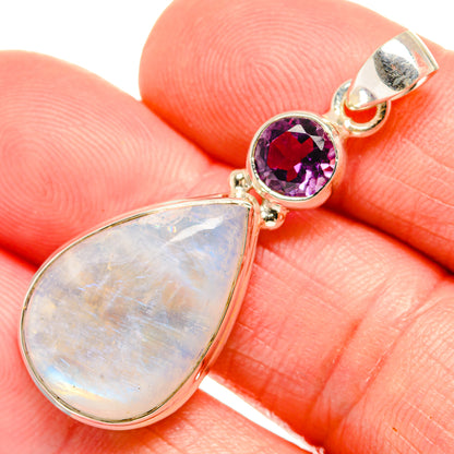 Rainbow Moonstone Pendants handcrafted by Ana Silver Co - PD33705