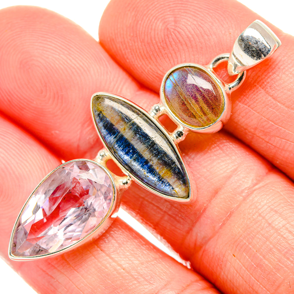 Kyanite Pendants handcrafted by Ana Silver Co - PD33712