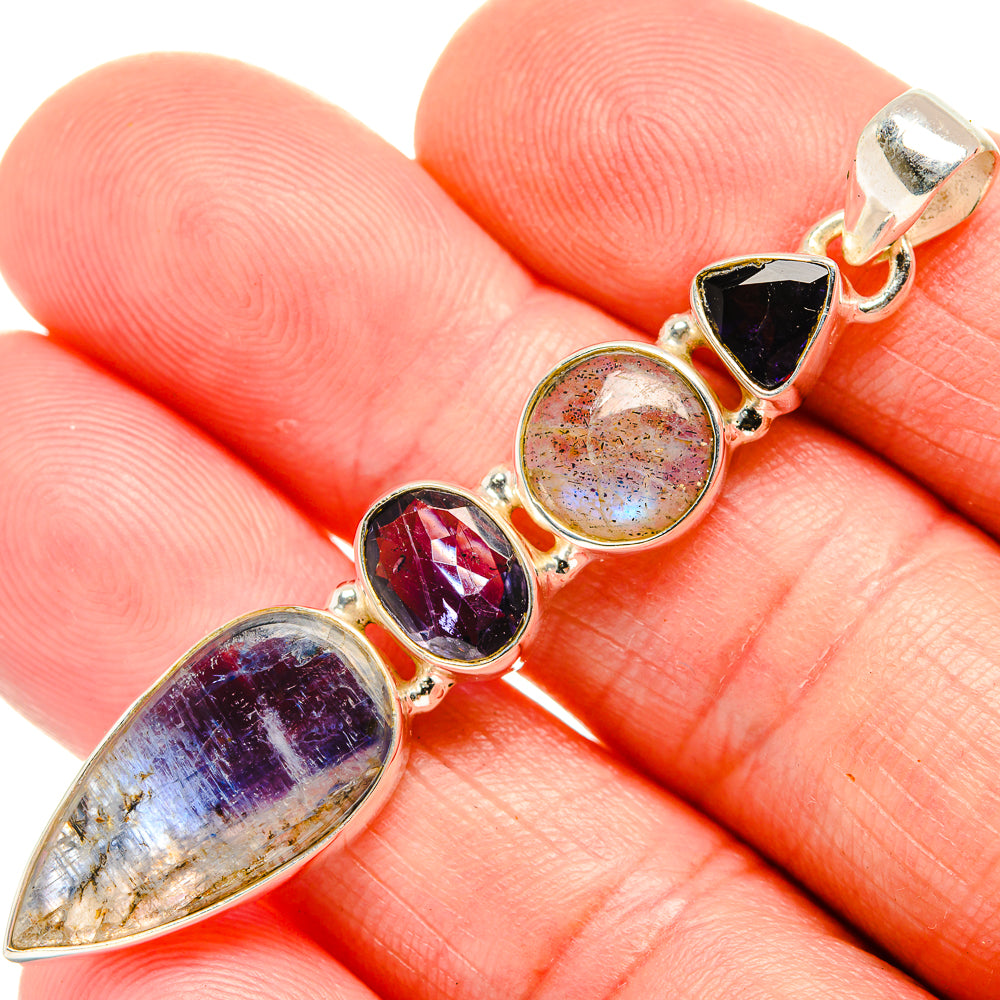 Kyanite Pendants handcrafted by Ana Silver Co - PD33713