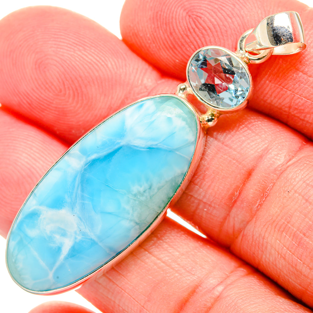 Larimar Pendants handcrafted by Ana Silver Co - PD33730