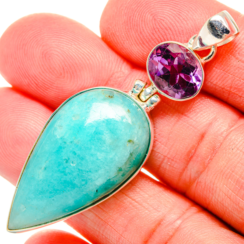 Amazonite Pendants handcrafted by Ana Silver Co - PD33732