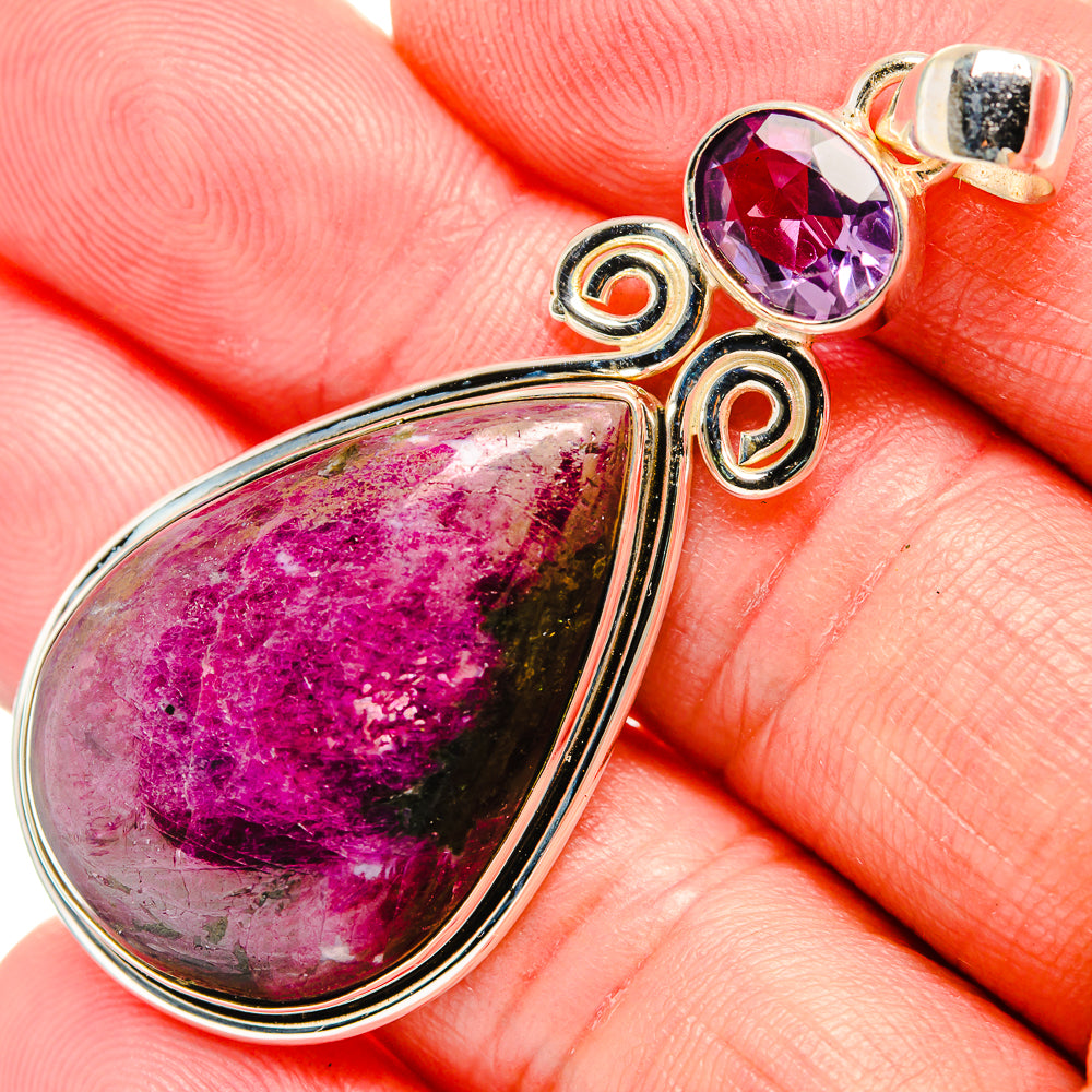 Russian Eudialyte Pendants handcrafted by Ana Silver Co - PD33735