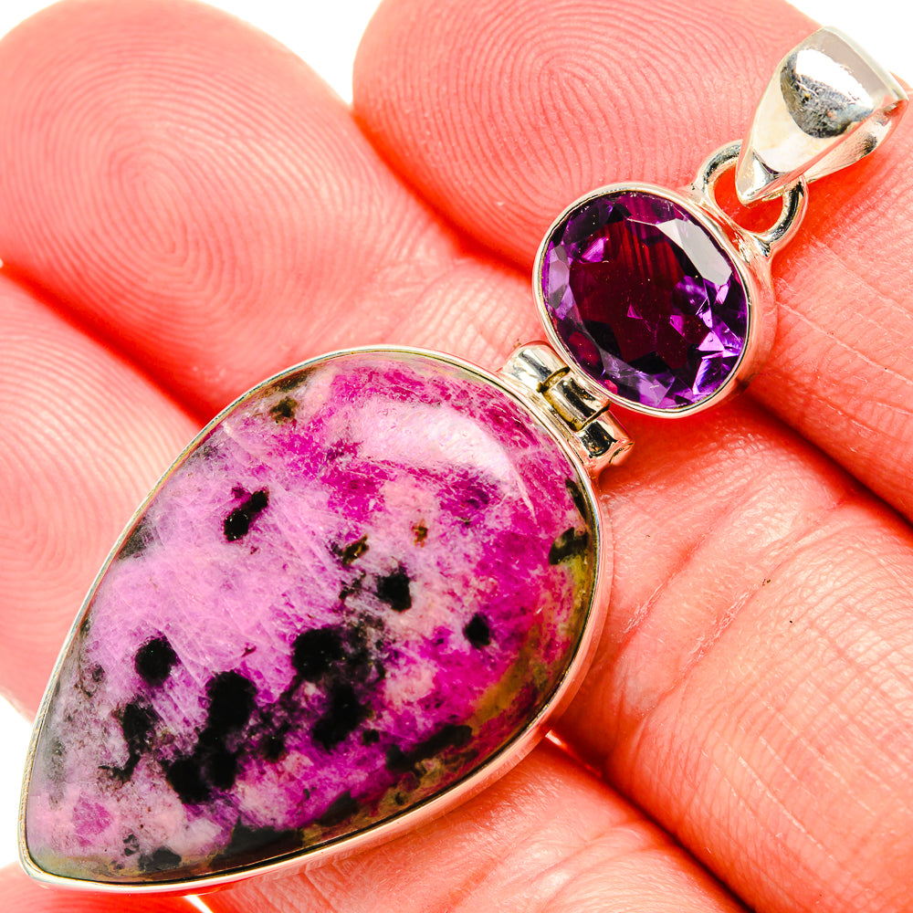 Russian Eudialyte Pendants handcrafted by Ana Silver Co - PD33736