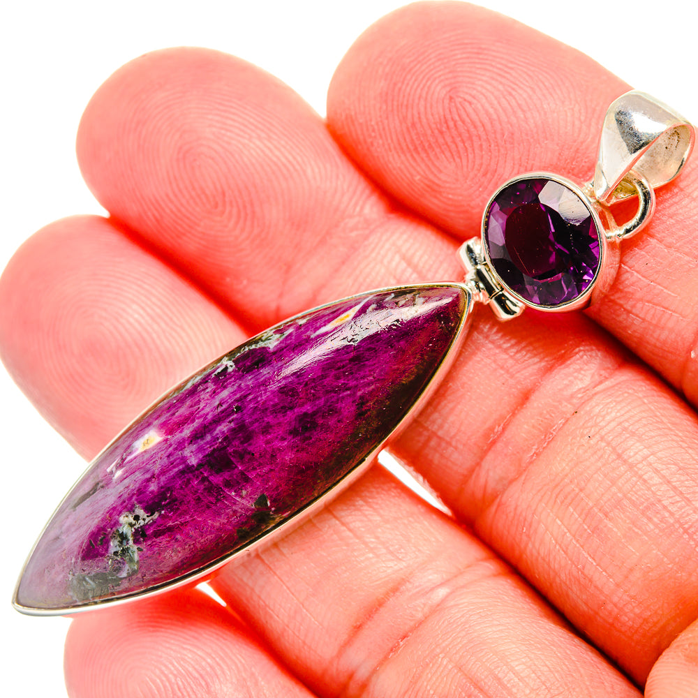Ruby Fuchsite Pendants handcrafted by Ana Silver Co - PD33737