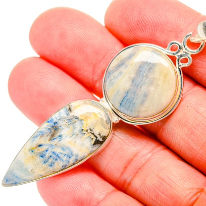 Blue Scheelite Pendants handcrafted by Ana Silver Co - PD33738