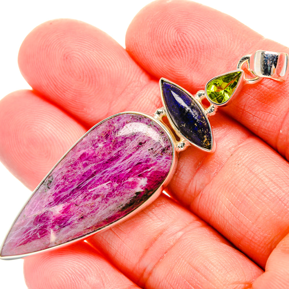 Russian Eudialyte Pendants handcrafted by Ana Silver Co - PD33740