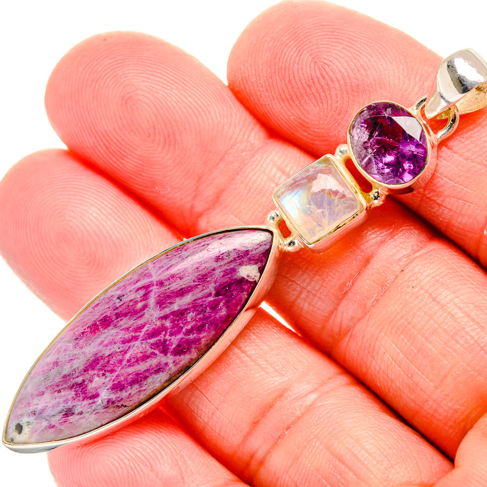 Ruby Fuchsite Pendants handcrafted by Ana Silver Co - PD33742