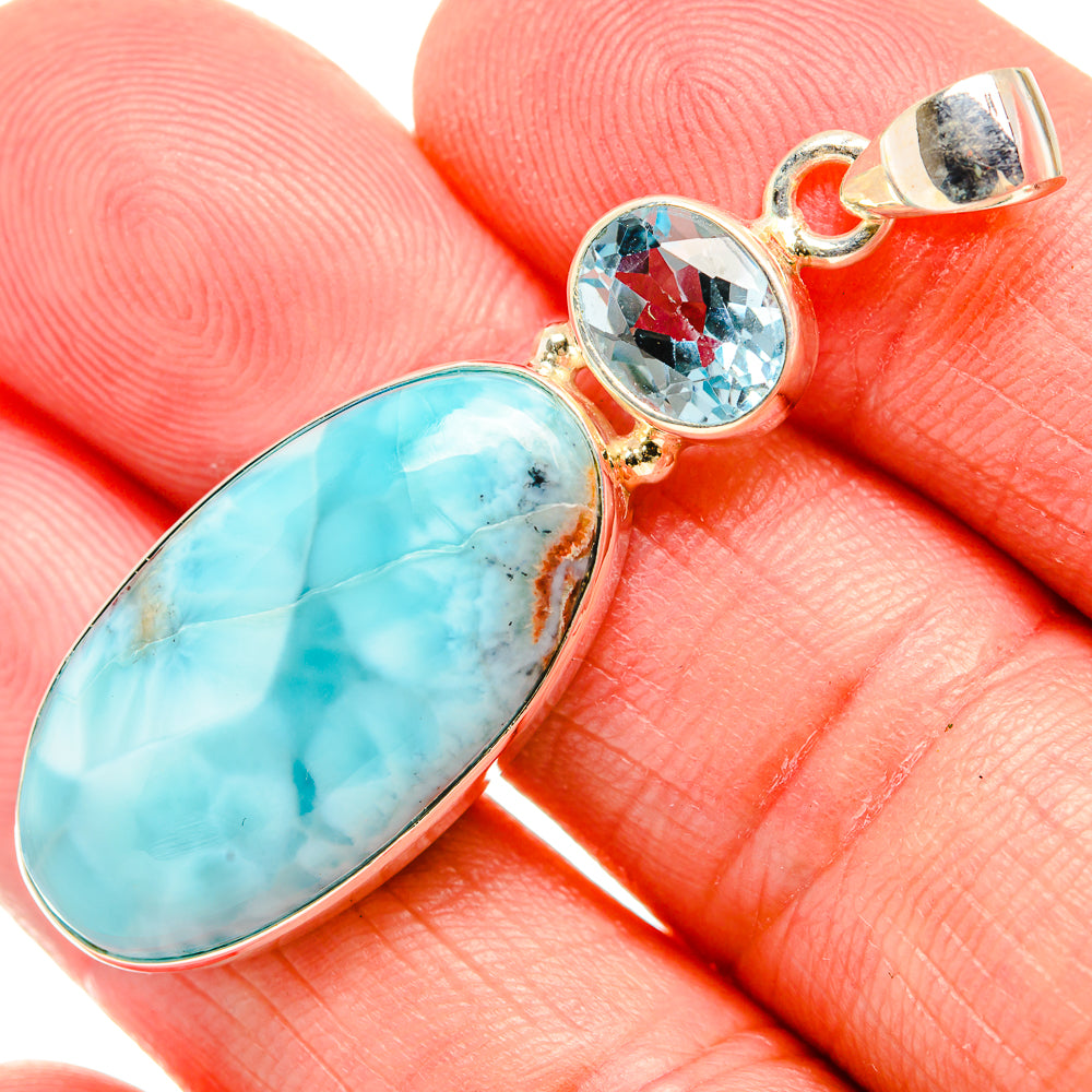 Larimar Pendants handcrafted by Ana Silver Co - PD33744