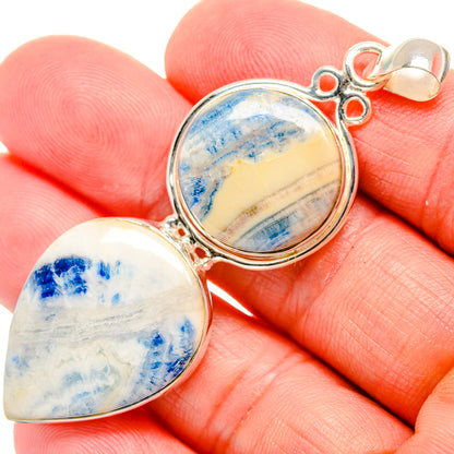 Blue Scheelite Pendants handcrafted by Ana Silver Co - PD33747