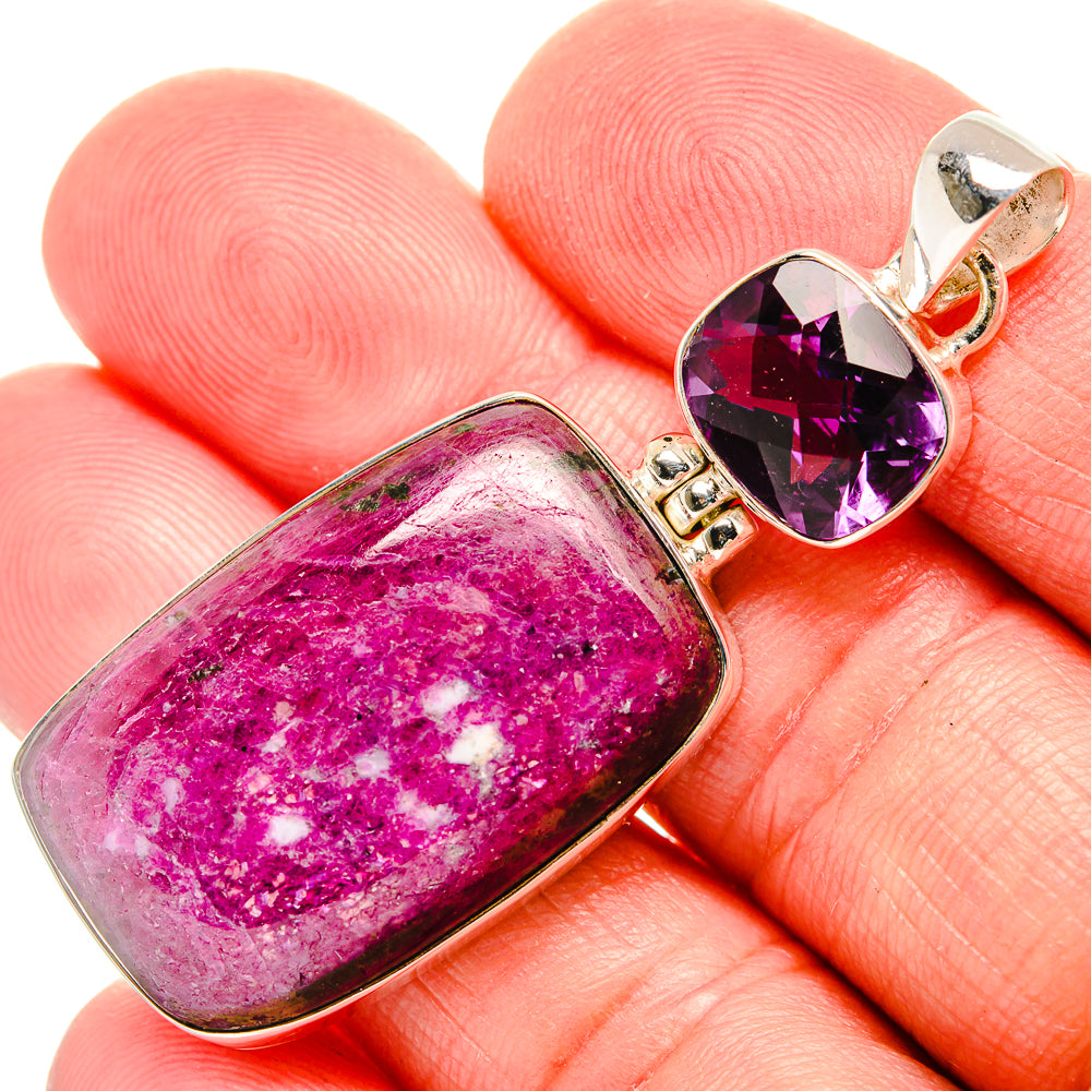 Russian Eudialyte Pendants handcrafted by Ana Silver Co - PD33748