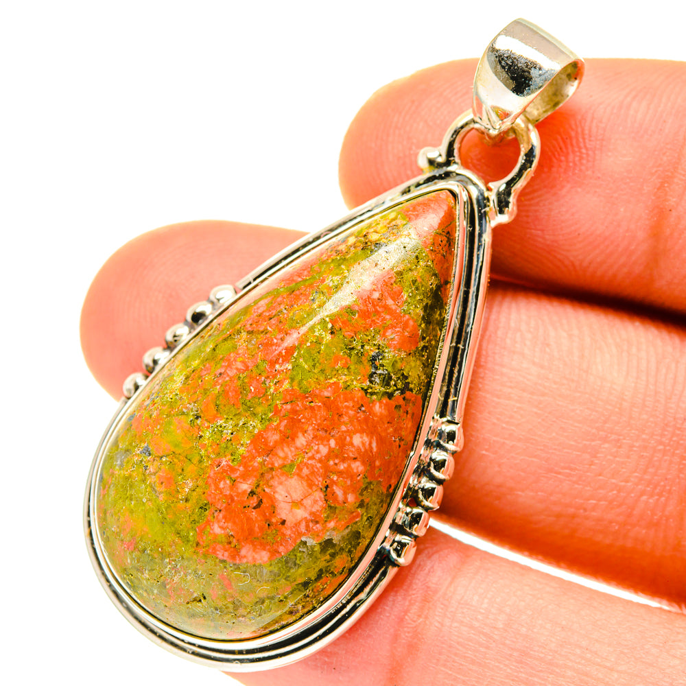 Unakite Pendants handcrafted by Ana Silver Co - PD3376