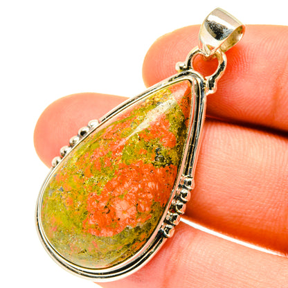 Unakite Pendants handcrafted by Ana Silver Co - PD3376