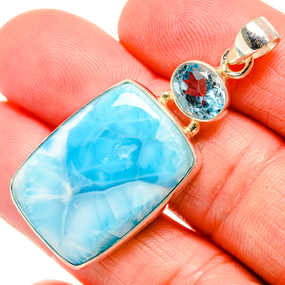 Larimar Pendants handcrafted by Ana Silver Co - PD33776