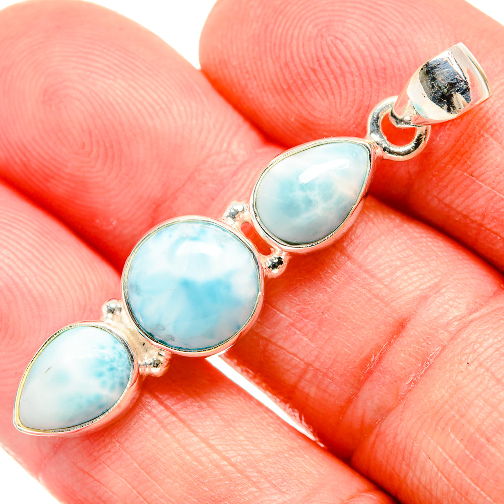 Larimar Pendants handcrafted by Ana Silver Co - PD33777